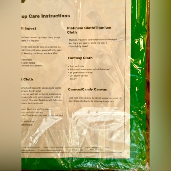 COWBOY STUDIO Chromakey Green Screen Muslin Background Photography Backdrop NWT - Picture 10 of 10